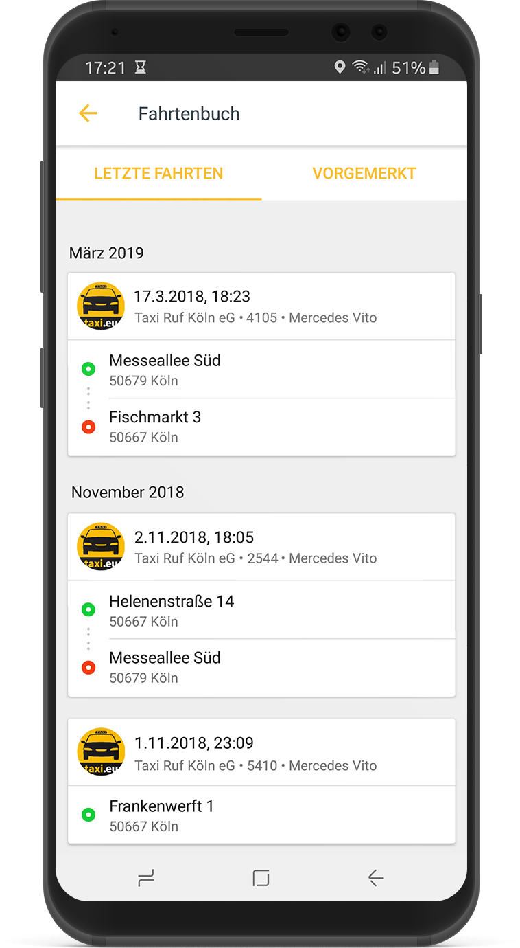 Taxi.eu - Die Taxi-App Für Europa - Taxibestellung Einfach Und Schnell